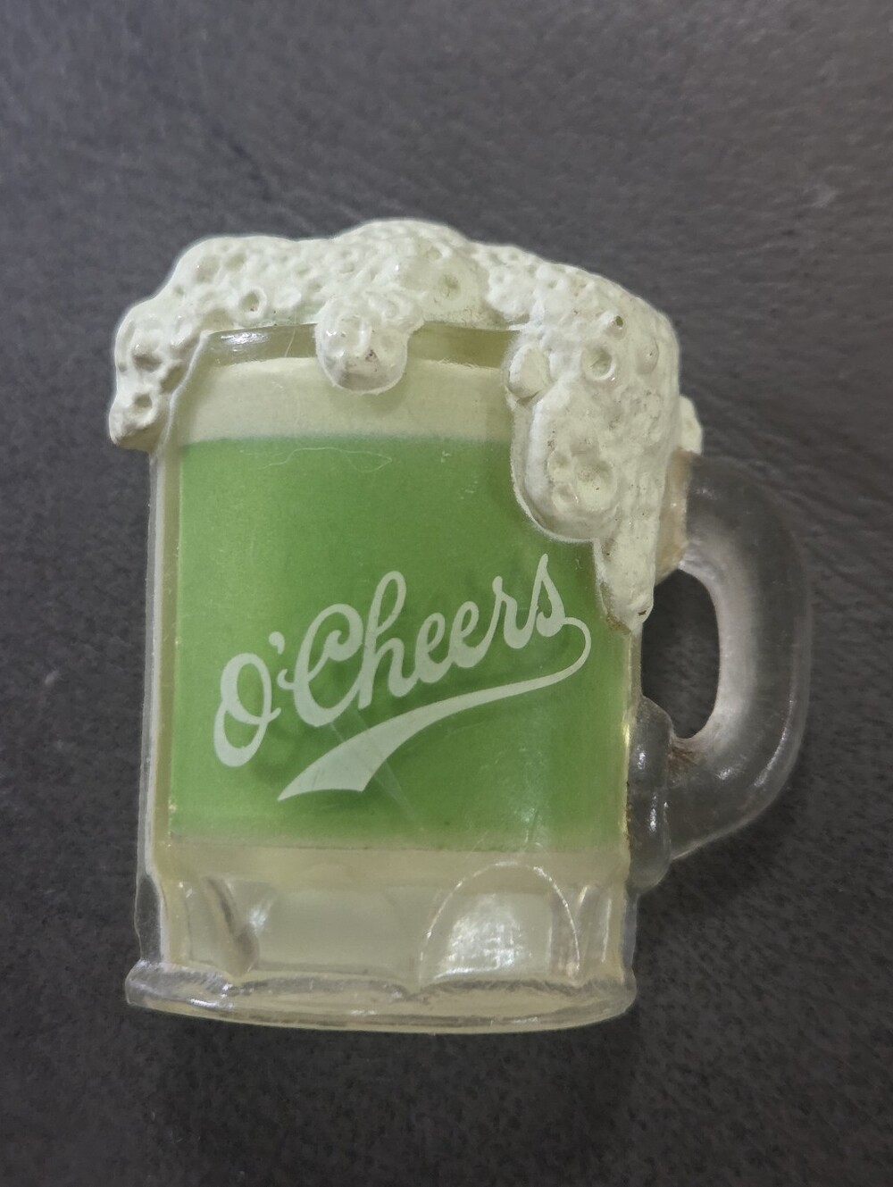 St Patrick’s Day Pin Hallmark 1980’s Beer Mug Shamrock